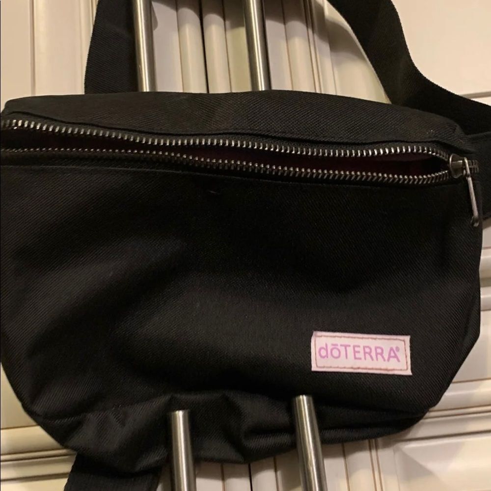 doTERRA Rare Color Messenger Bag Grey with Multi colors inside.